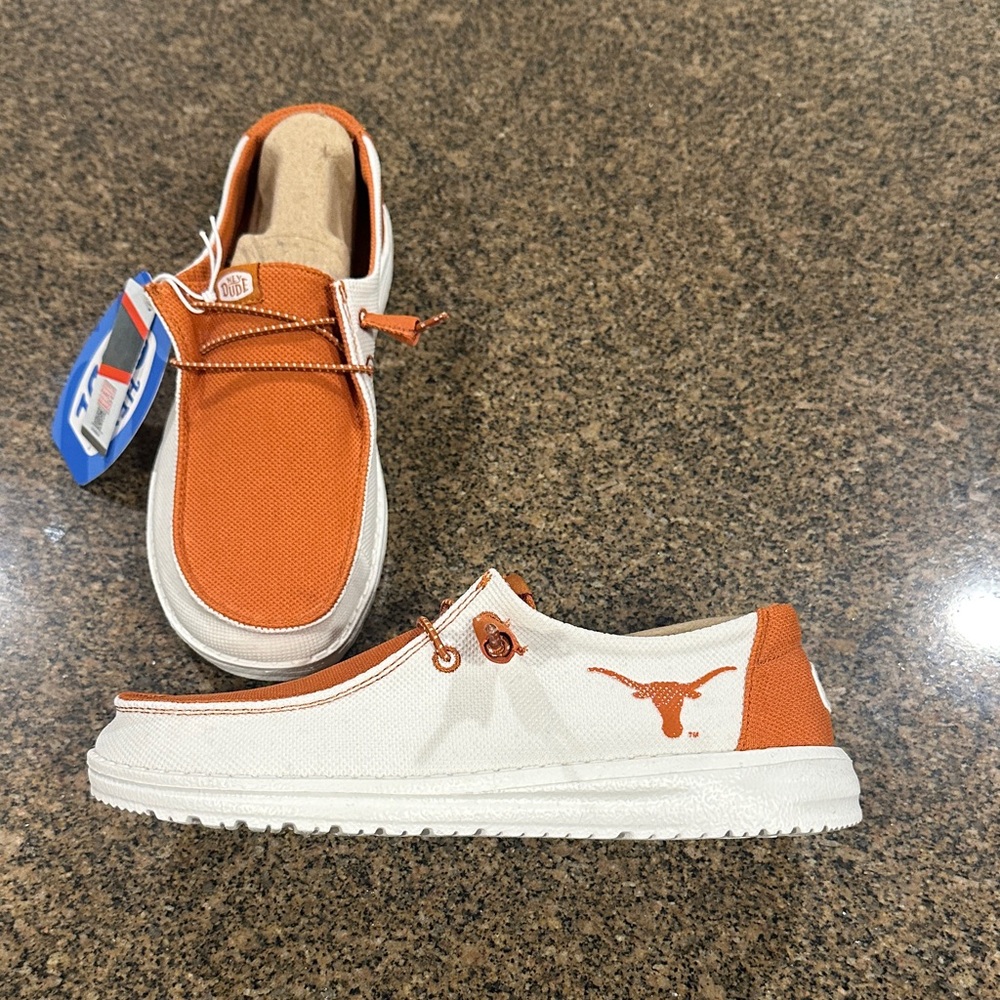 Hey Dude Texas Longhorn shoes
